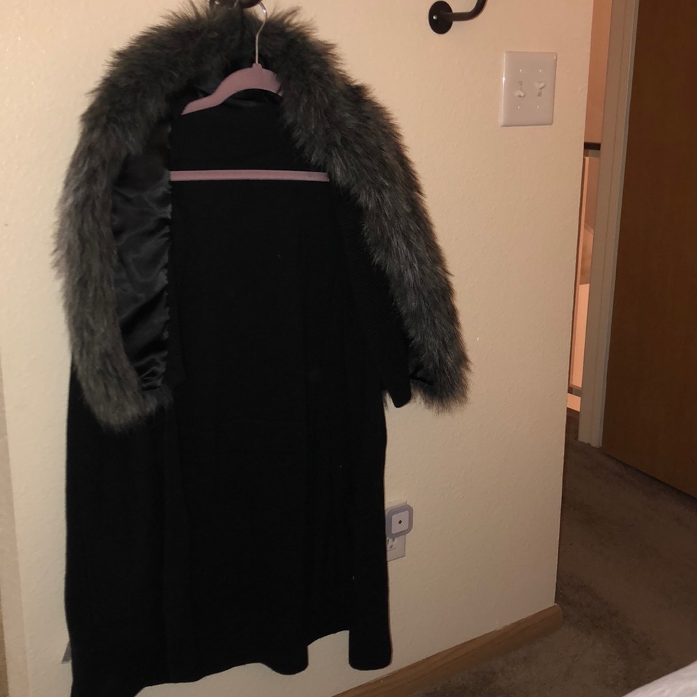 Fur cardigan